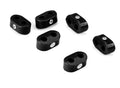 TCLAMP DOUBLE PLACE 3/16IN3/16IN 6 PIECES BLACK