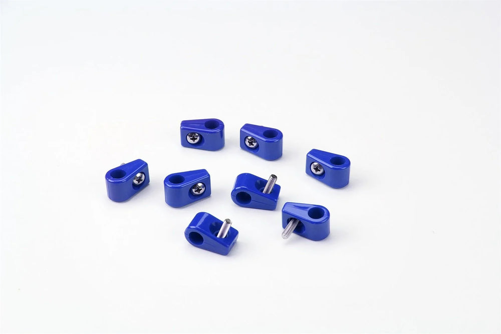 TCLAMP SINGLE PLACE 3/16IN 8 PIECES BLUE