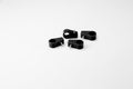 TCLAMP SINGLE PLACE 9/16IN (#6AN) 4 PIECES BLACK