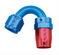 Russell Performance -6 AN Red/Blue 150 Degree Full Flow Swivel Hose End (With 9/16in Radius)