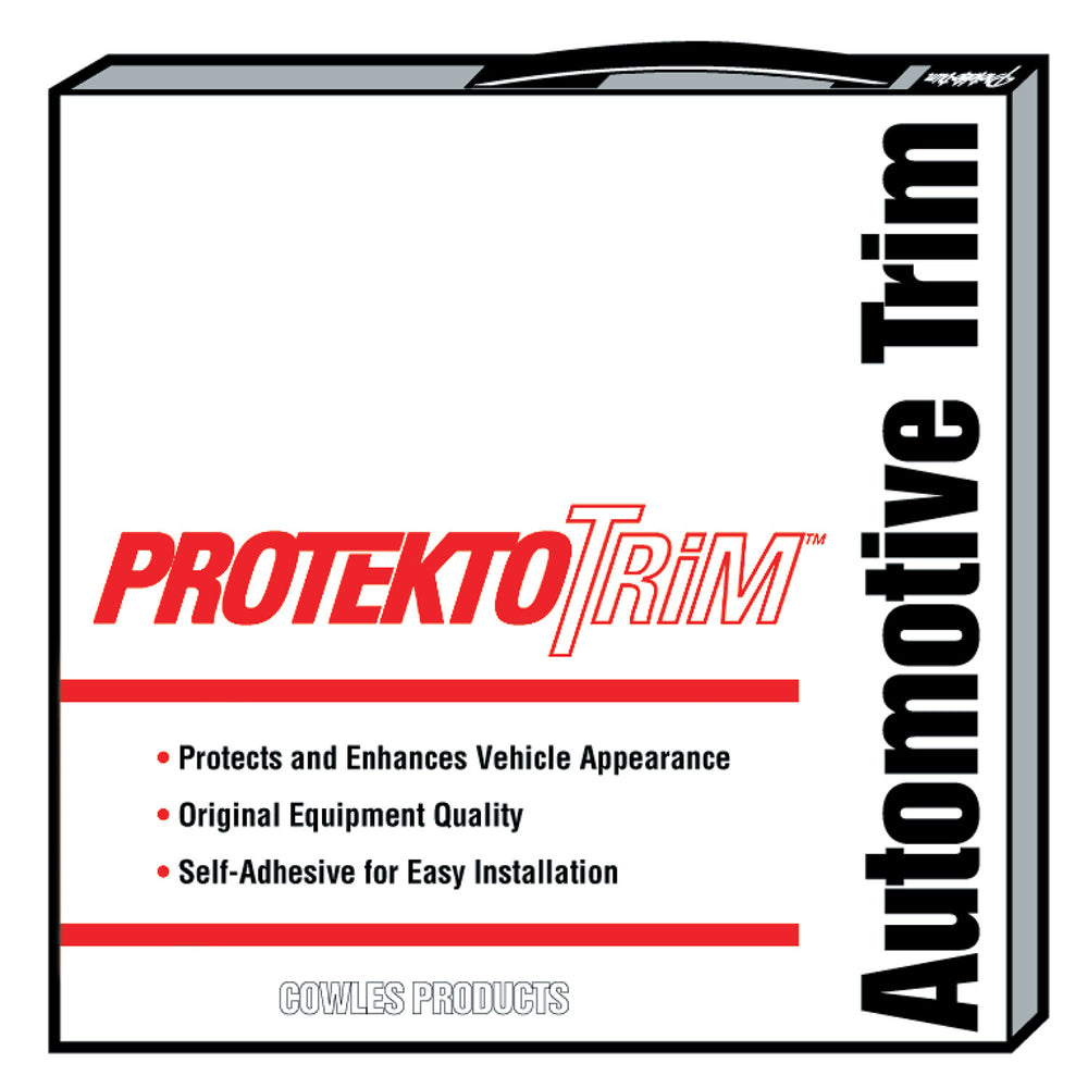 PROTEKTOTRIM BODY SIDE MOLDING5/8IN TRAPEZOID26FT KITHIGH GLOSS BLACK