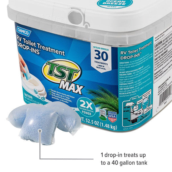 TST MAX OCEAN BREEZE TOILET TREATMENT DROPINS 30/BUCKET