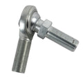 QA1 C Series 2-Pc Rod End - Male/Left Hand - .75in Bore x 3/4-16 w/Stud - Carbon Steel