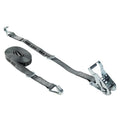 16FT X 1IN RATCHET TIEDOWN DOUBLE J HOOKS 1000 LBS. WLL (3000 LBS. BREAK STRENGTH)