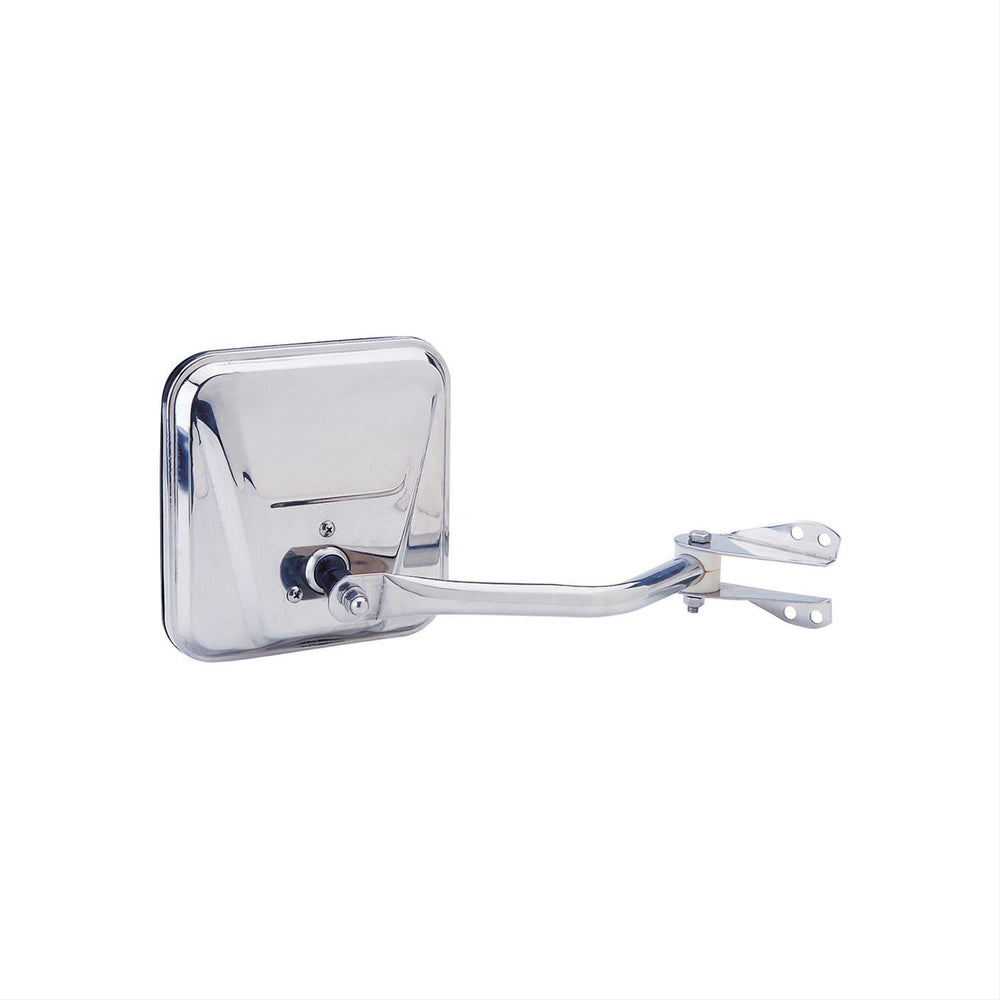 5386 JEEP CJ MANUAL RH STAINLESS STEEL OE MIRROR