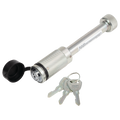 TRAILER HITCH LOCK FITS 2IN & 21/2IN RECEIVERS 5/8IN PIN DIAMETER DOGBONE STYLE ZINC