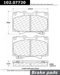 Centric 98-07 Lexus LX470/Toyota Land Cruiser C-TEK Semi-Metallic Brake Pads w/Shims - Front