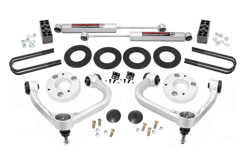 Rough Country 3 Inch Lift Kit Forged UCA Ford F-150 2WD (2021-2026) 41430_A