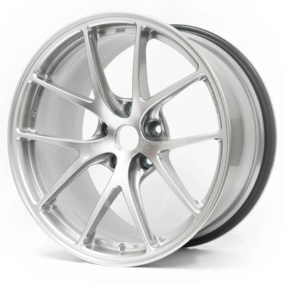BBS RI-A 18x8.5 5x100 ET43 Diamond Silver Wheel (70mm PFS Req.)