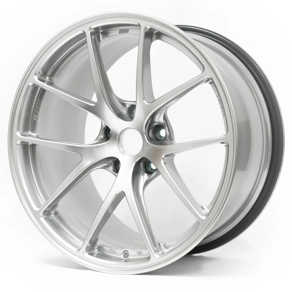 BBS RI-A 18x8.5 5x100 ET43 Diamond Silver Wheel (70mm PFS Req.)