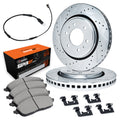 R1 19-26 Mercedes-Benz Sprinter 4500 Front Drill & Slot Silver Rotors w/Super Duty Pads/Hardware
