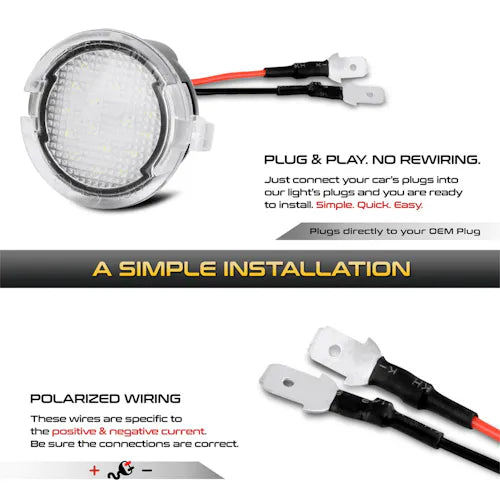 0319 F150/EXPLORER/EDGE COMPLETE LICENSE PLATE BULB ASSEMBLY REPLACEMENT 1 PAIR