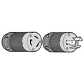 3-WIRE 30 AMP/125V MALE PLUG
