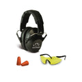 DUAL COLOR PASSIVE MUFF EMBOSSED HEADBAND HI VIS GREEN