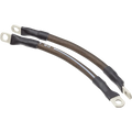 NAMZ Battery Cables 9in. Black (1/4in. & 5/16in. Lugs) - Pair
