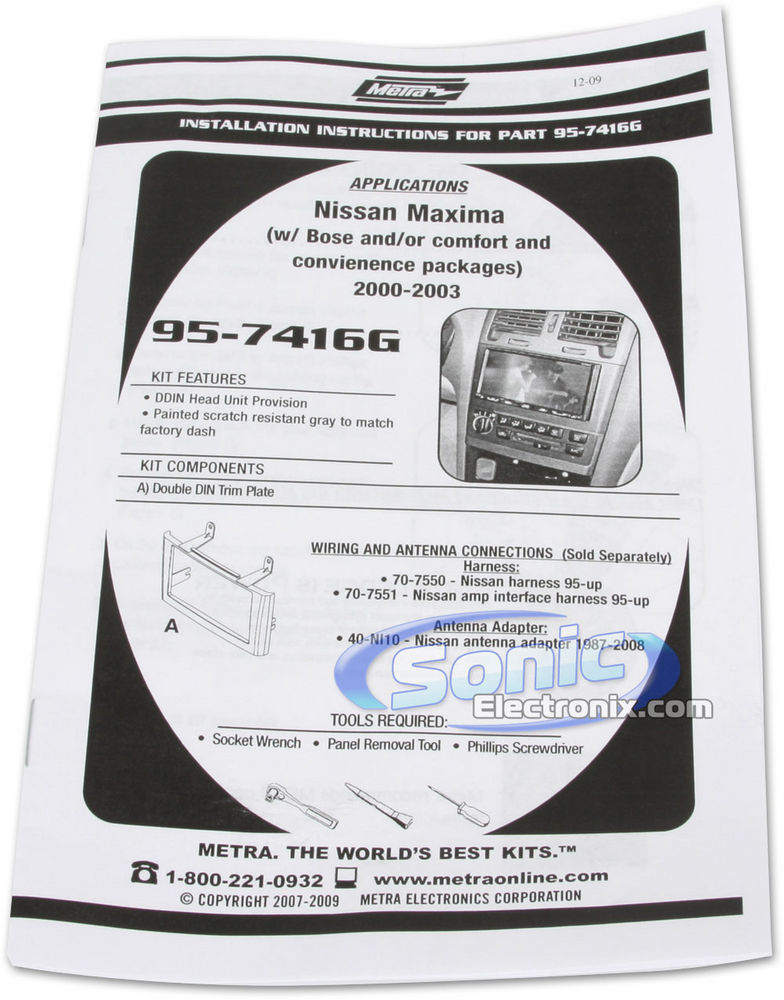 NISSAN RADIO TRIM PLATE