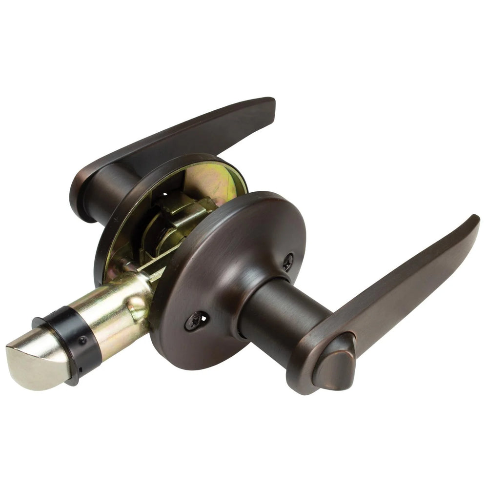 LOCKSET LEVER PRIVACY BRONZ