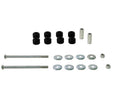 Sway bar - link 8 Bushings 2 Tubes 2 Bolts 8 Washers 2 Nuts Grease