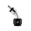 Mishimoto Aluminum PTFE -4AN 45 Degree Fitting Black