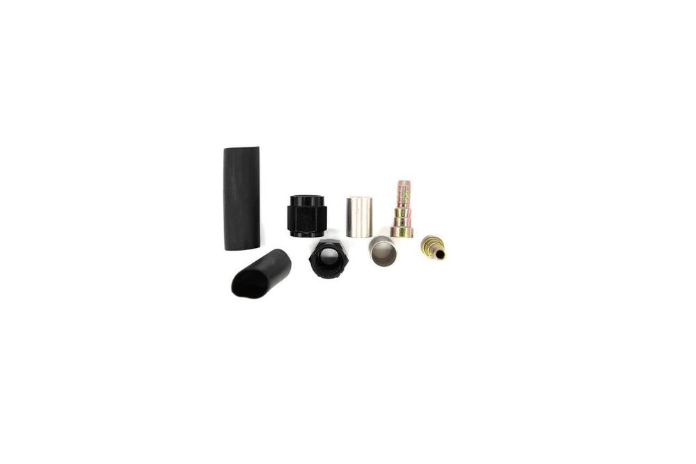 03 SWIVEL CRIMP BRAKE LINE FITTING BLACK 2 UNITS/PKG