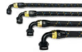 GReddy AN06 30 DEGREE HOSE END SWIVEL BLACK/GOLD ANODIZED