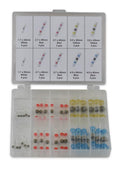 MSD Solder Sleeve Wire Splice Kit 42 Piece Solder Sleeve Splice Heat Shrink Kit, White, Red, Blue And Yellow With 2:1 Shrink Ratio MSD Ignition
