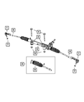 Left Outer Tie Rod End for 2008-2012 Jeep KK Liberty Crown Automotive