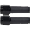 Coated Braided Line 12in #6 Hose -6 Str/-6 Str