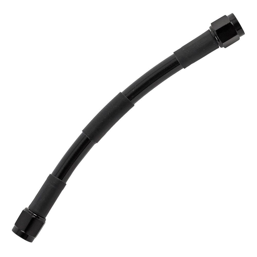 06 AN NITROUS AND FUEL LINE 8 INCHES BLACK HOSE BLACK ENDS