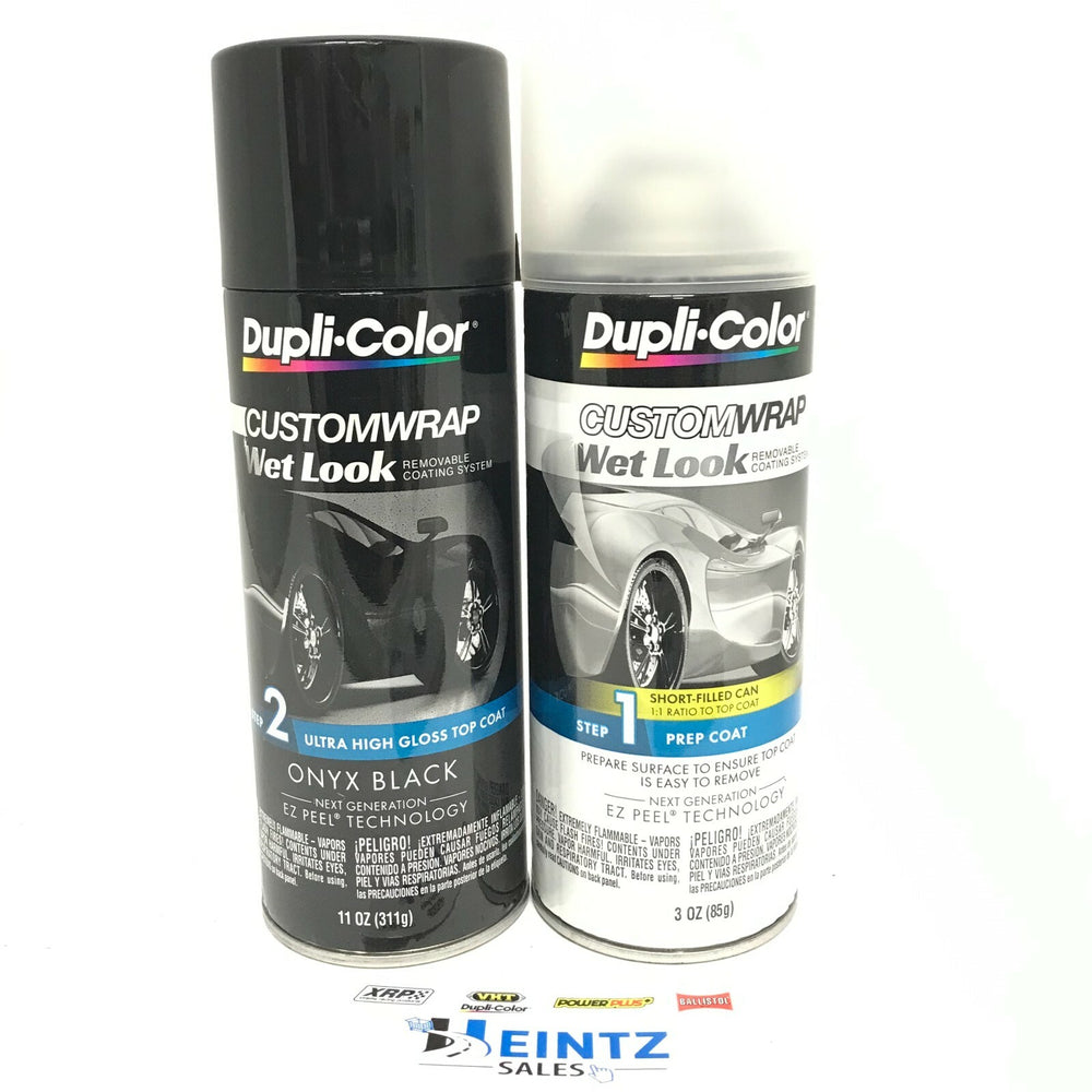 DUPLICOLOR CUSTOM WRAP WET LOOK ONYX BLACK