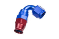 10 AN 120 DEGREE PTFE REUSABLE HOSE END BLUE