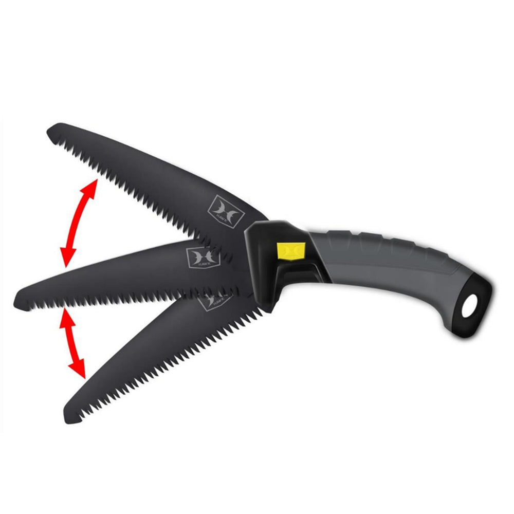 WOOD SAW/7IN HIGH CARBON STEEL SK5 BLADE W/ 3 OPENING POSITIONS/FOLDS TO 8.25IN