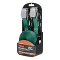 (2 PACK)CAMBUCKLE STRAP 900/300 15FT X 1 DARK GREEN W/RUBBER COATED SHOOKS