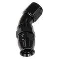 8AN 45Deg Pro Hose End PTFE Black