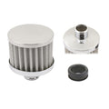 Chrome Valve Cover Breather Push On Style Fits Valve Covers with a 1.22 Inch O.D. Hole Mr Gasket