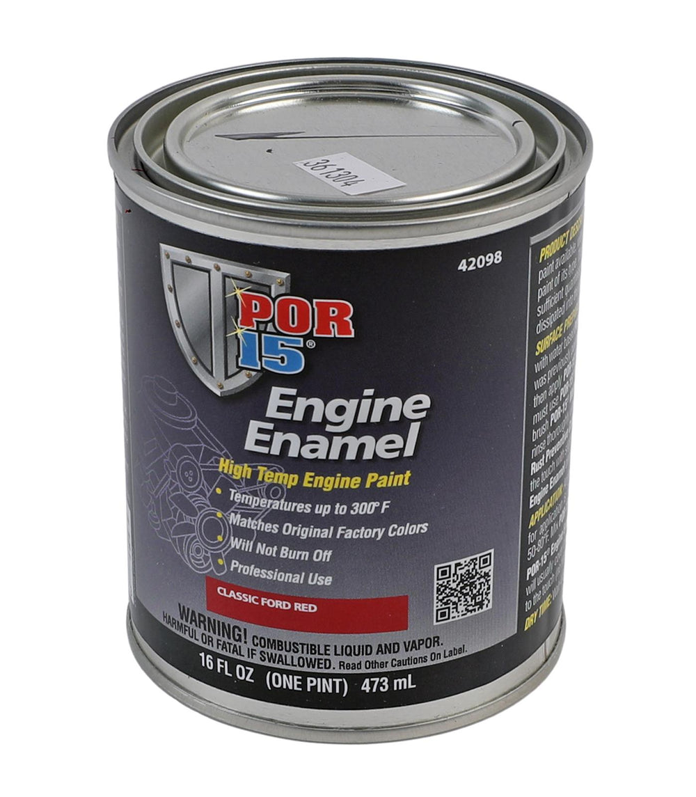 POR-15 red auto part