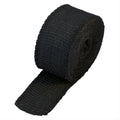 BLACK EXHAUST HEAT WRAP LOWERS UNDER HOOD TEMPERATURES AND INCREASES HORSEPOWER