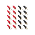 4 AWG 3/8IN GOLD RING TERMINALS MID-SERIES -20PK