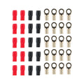 4 AWG 3/8IN GOLD RING TERMINALS MID-SERIES -20PK