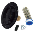 WATER INLET RECESSED METAL FLANGE FPT BLACK CARDED