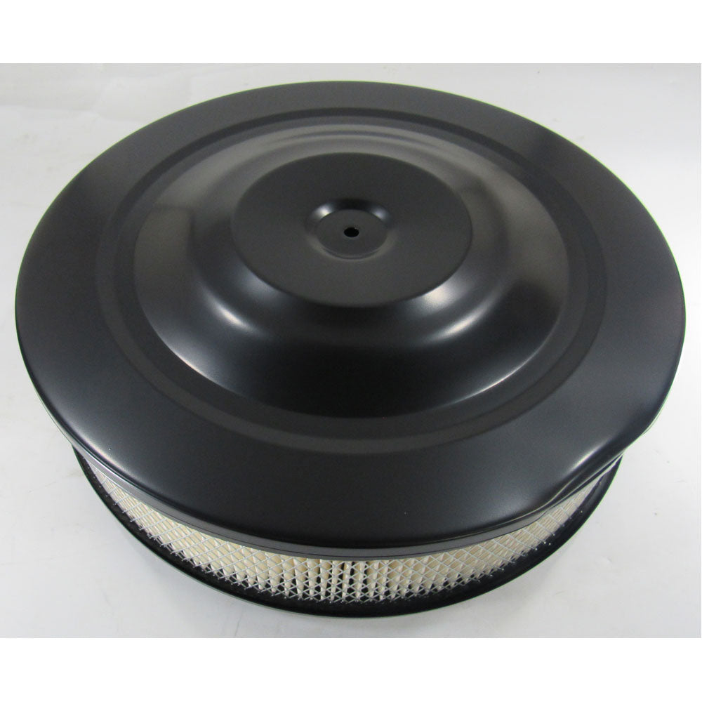 BLACK 14' FLAT STYLE AIR CLEANER BA
