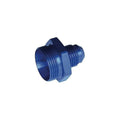 12 MALE TO 12 ORING PORT ADAPTER (HIGH FLOW RADIUS ORB) BLUE