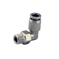 Turbosmart 1/8 NPT to 90 Degree 1/4 pushloc Stainless Steel