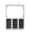7980 C10 HEADLIGHT BEZEL SINGLE RECTANGLE LH ARGENT GREY