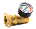 BRASS WATER PRESSURE REGULATOR WITH GAUGE LLC