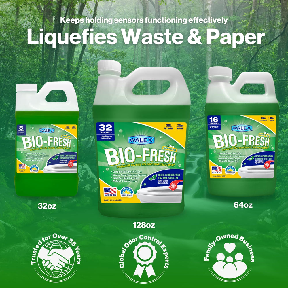 BIOFRESH ENZYME RV/MARINE LIQUID HOLDING TANK DEODORIZER/DIGESTER 1GALLON ALPINE FRESH