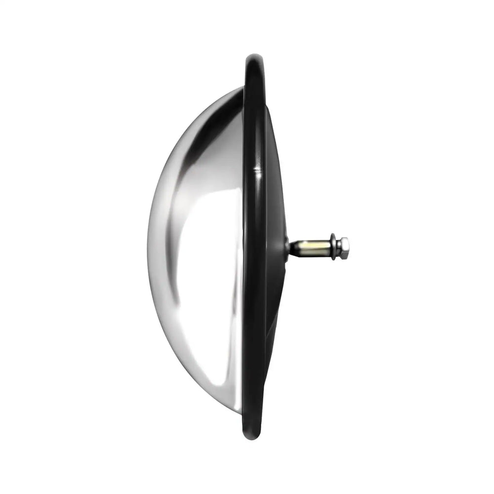 CLMP ON SPOT MIRROR/8 1/2IN ROUND/FULL BUBBLE EXTRA WIDE ANGLE LENS/SHATTER PROO