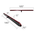 LED 15IN STT SLIM LINE LIGHT BAR RED 11DIODES