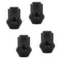 FACTORY STYLE BULGE BLACK CHROME 13/16IN HEX4PACK 14MM X 1.50 THREAD