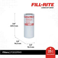 10 MICRON PARTICULATE FILTER 1IN 12 UNF 25 GPM